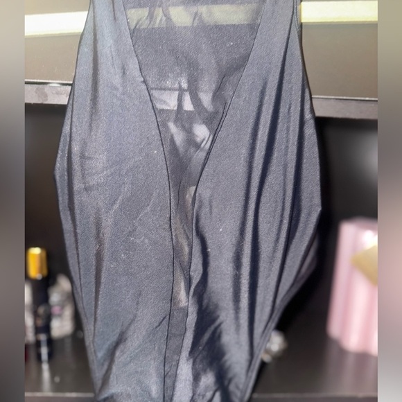 - CUPSHE Mesh Side Cutout Ruched Drawstring Monokini Swimsuit size Medium - Picture 14 of 15